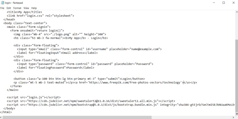 Basic Website Login Page – screenshot 2