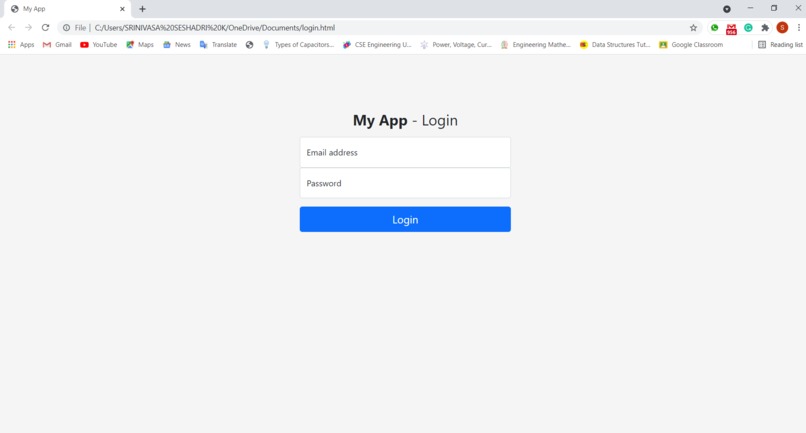 Basic Website Login Page – screenshot 3