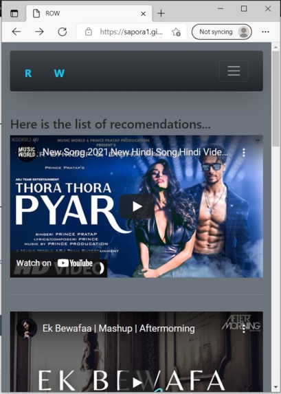 ROW – screenshot 3