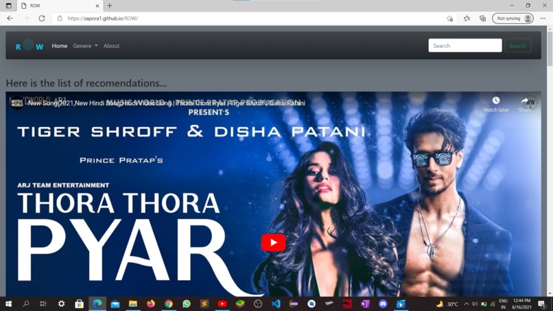 ROW – screenshot 4