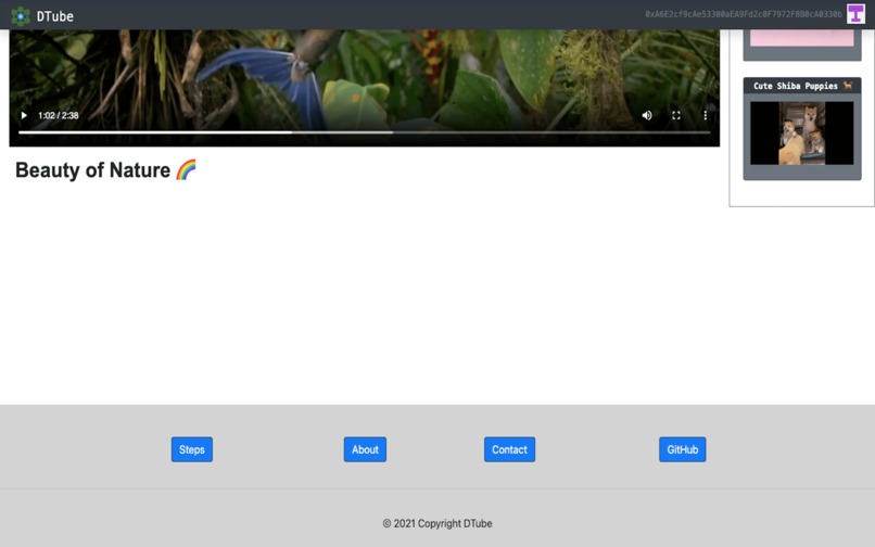 DTube – screenshot 2