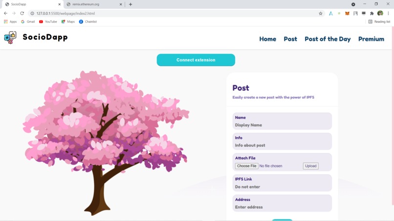 SocioDapp – screenshot 2