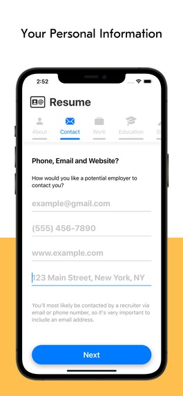 Resume Builder - Professionals – screenshot 3