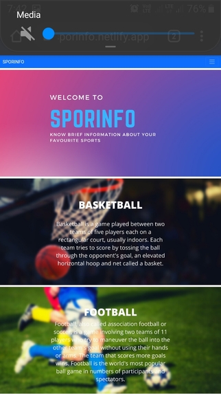 Sporinfo – screenshot 1