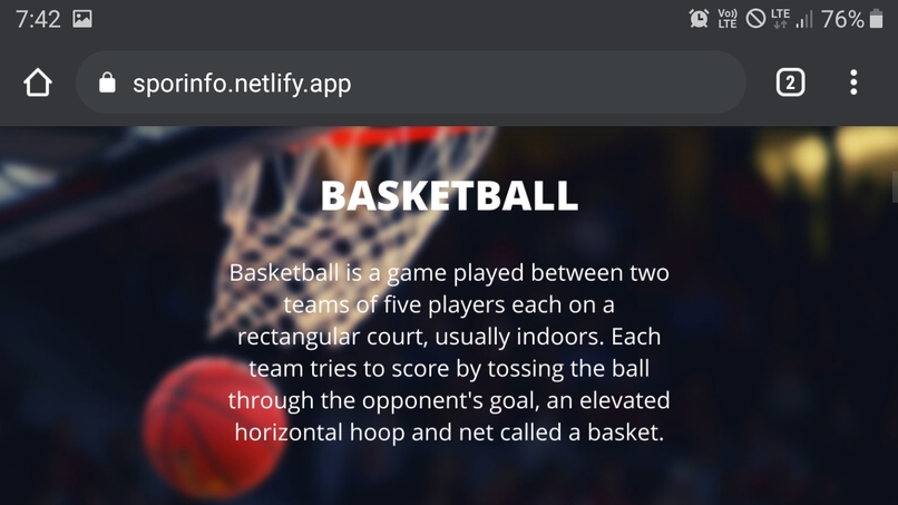 Sporinfo – screenshot 2