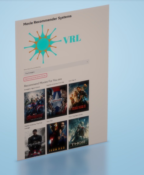VRL Movie Recommender System – screenshot 1