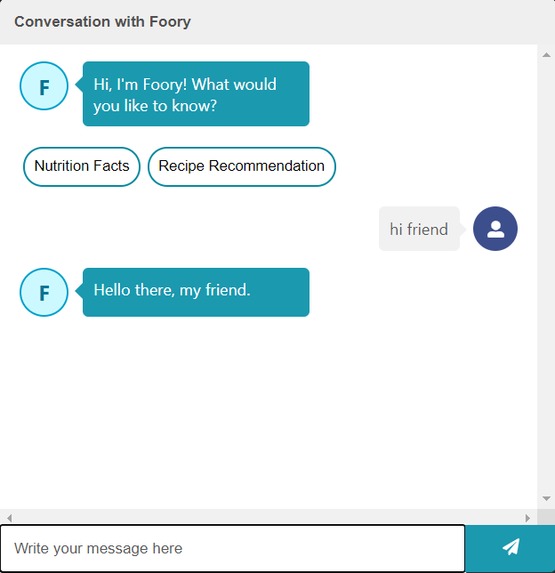 Ask Foory: Your Food Diary Buddy by Team Mamo – screenshot 4