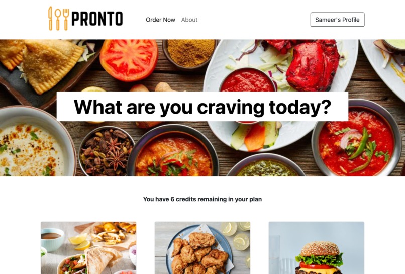 Pronto – screenshot 1