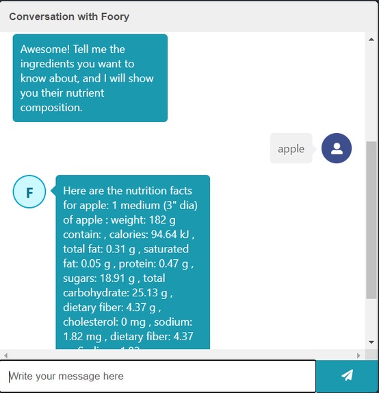 Ask Foory: Your Food Diary Buddy by Team Mamo – screenshot 5
