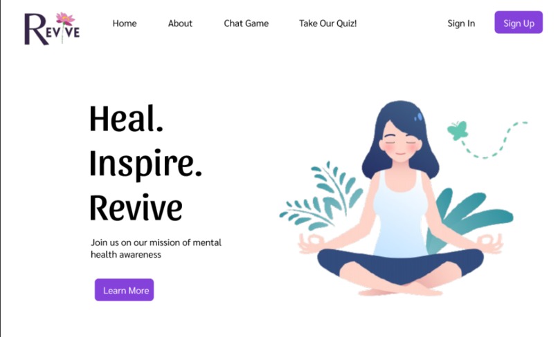 Revive Meditation Website – screenshot 1