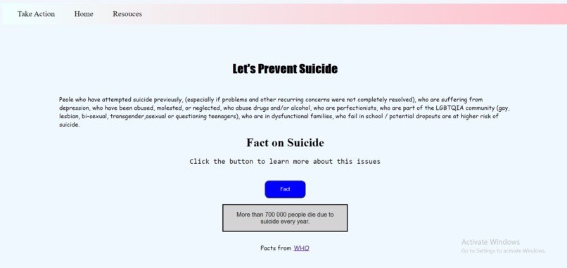 Lets Prevent Suicide! – screenshot 1