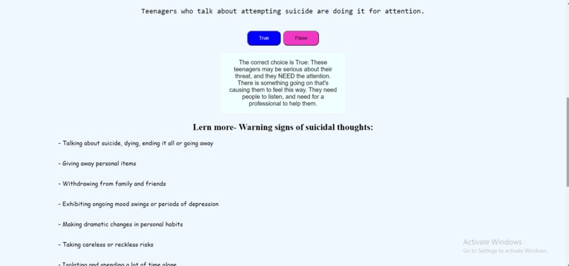 Lets Prevent Suicide! – screenshot 3