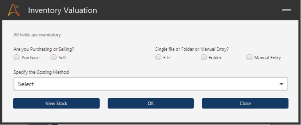 Inventory Valuation Using AARI Desktop – screenshot 8