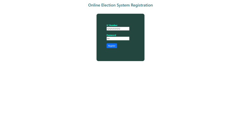 Online Election System – screenshot 2