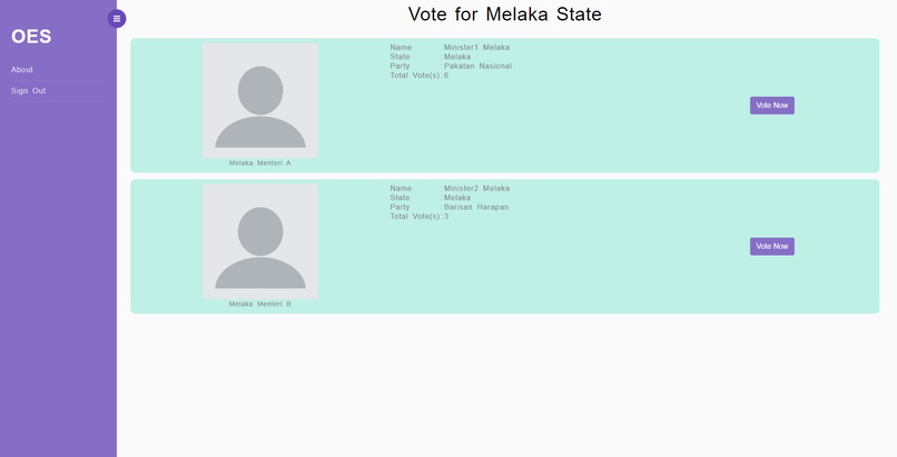 Online Election System – screenshot 5