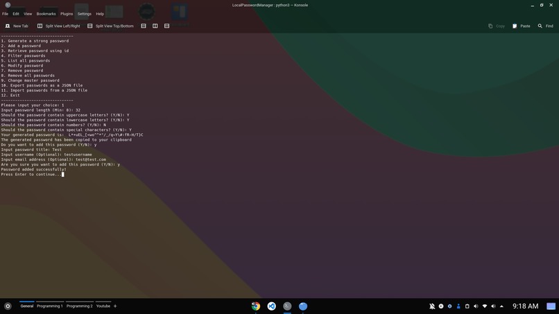 LocalPasswordManager – screenshot 2