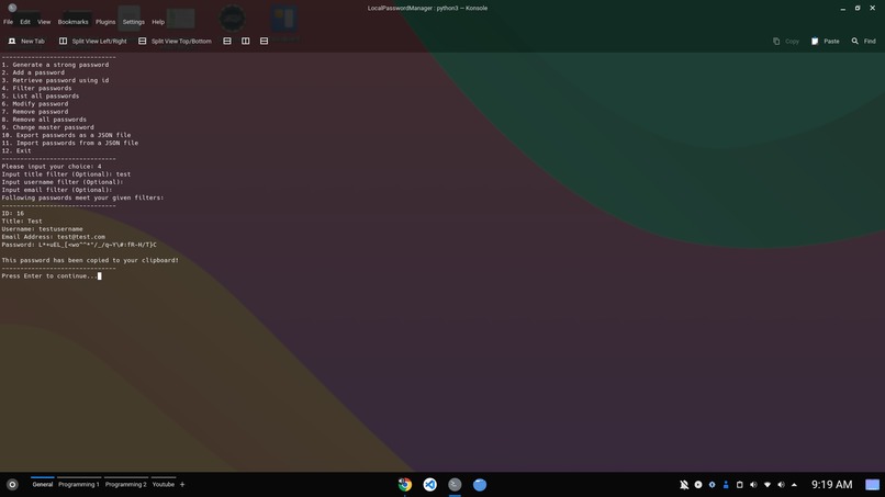 LocalPasswordManager – screenshot 3