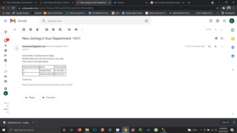 New Onbordings Process – screenshot 1