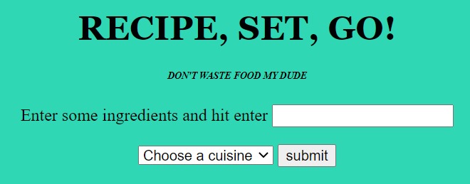 Recipe, Set, Go! – screenshot 1