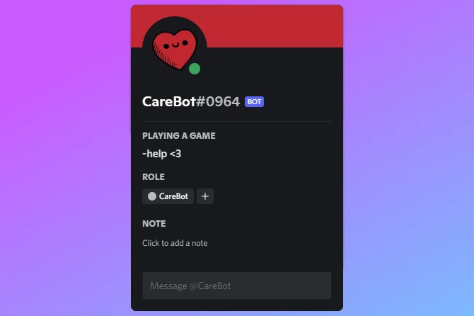 CareBot – screenshot 1