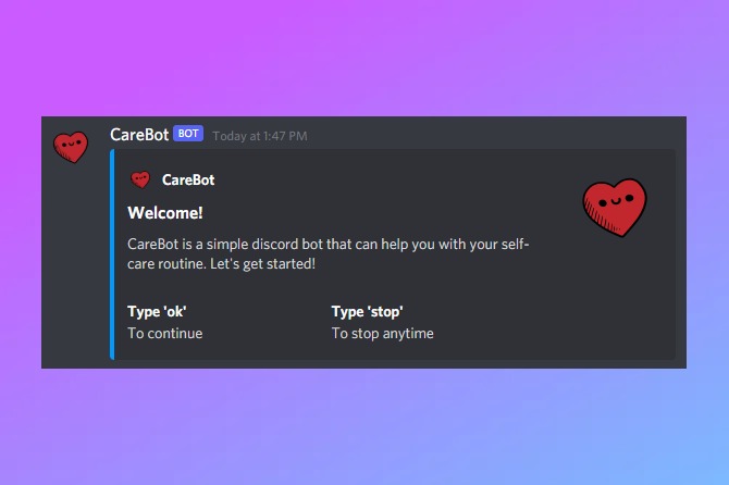 CareBot – screenshot 2