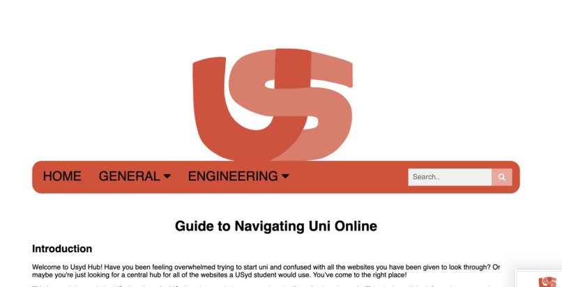 USyd Online Hub – screenshot 2