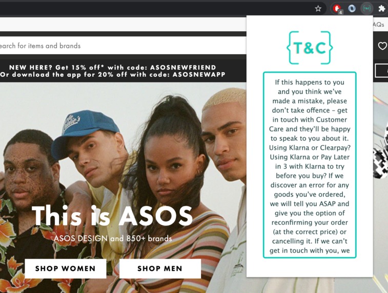 Summarise My T&C – screenshot 4