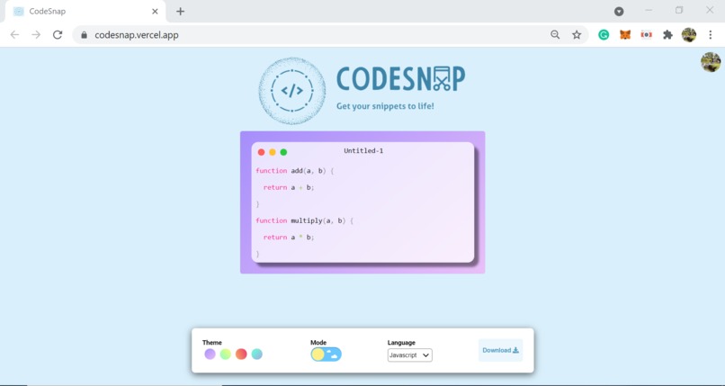 CodeSnap – screenshot 1
