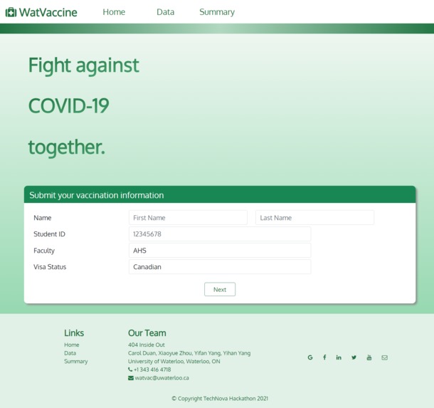 WatVaccine – screenshot 1