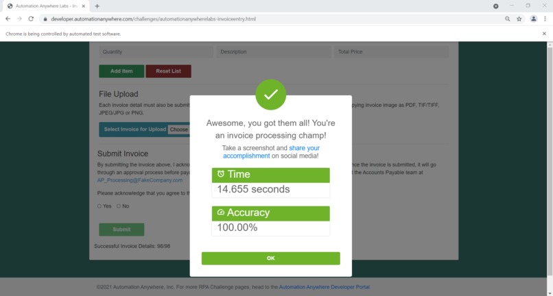 Accounts payable – screenshot 1
