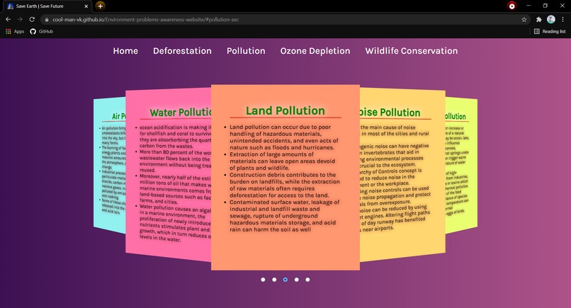 GlobeCare-an awareness website – screenshot 4