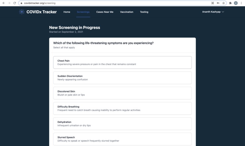 COVIDx Tracker – screenshot 5