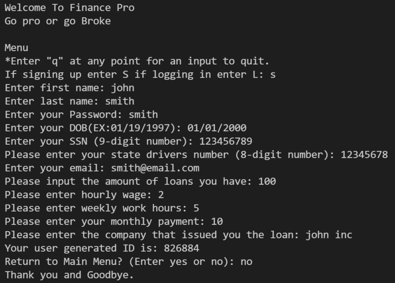 FinancePro – screenshot 2