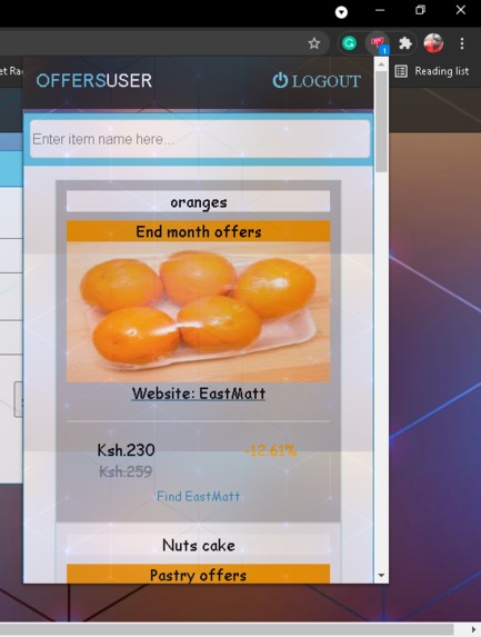 Google chrome extension for brand promotion alerts – screenshot 8