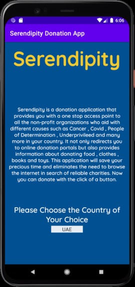 Serendipity - a Donation App – screenshot 2