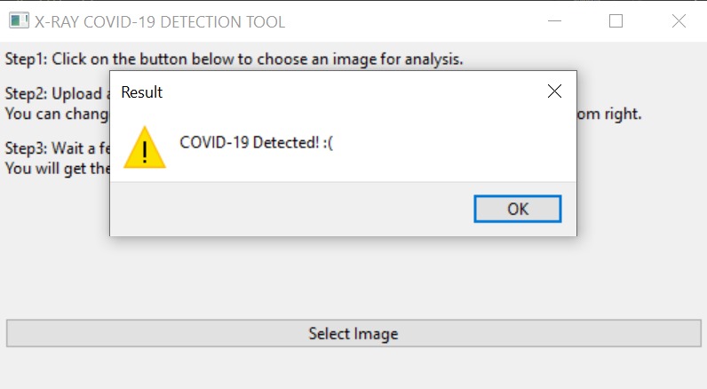COVID Detection Tool – screenshot 6