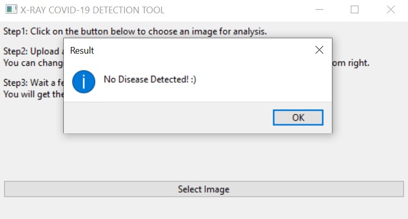 COVID Detection Tool – screenshot 7