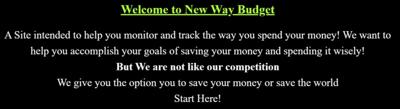 New Way Budget  – screenshot 1
