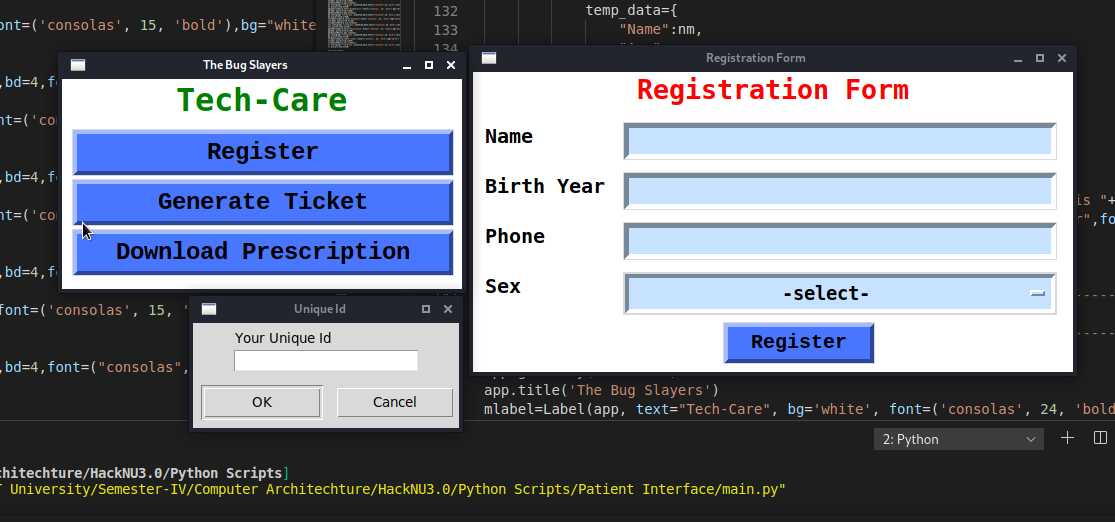 Techcare solutions Devpost