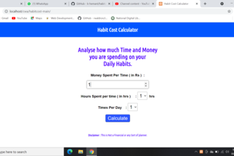 Habit Cost Calculator