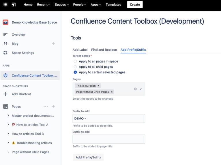 Confluence Content Toolbox – screenshot 4