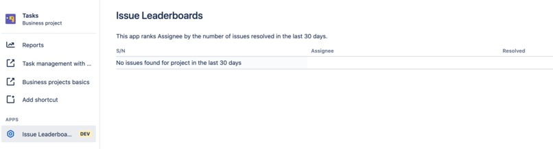 Issue Leaderboards – screenshot 1