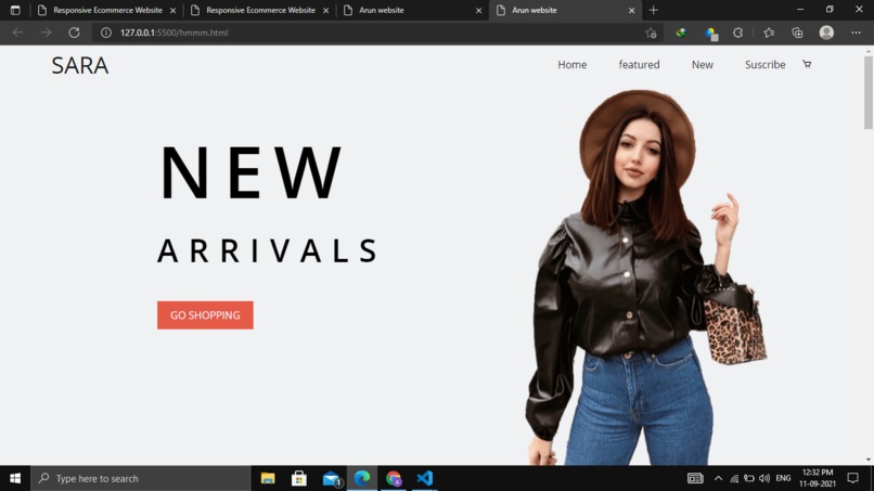 e-commerce website  – screenshot 5