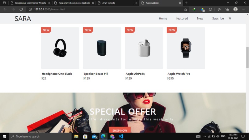 e-commerce website  – screenshot 6