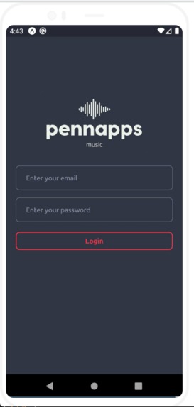 PennApps Music App – screenshot 1