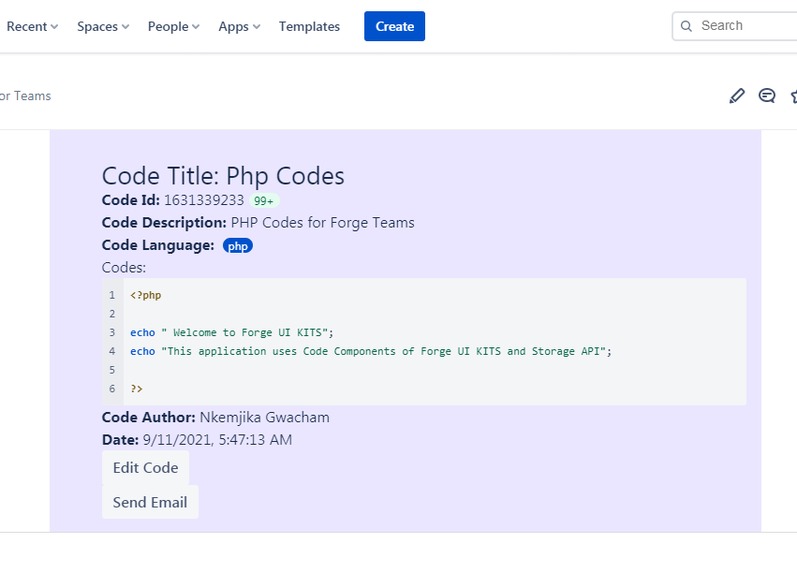 Codex for Teams on Confluence – screenshot 3