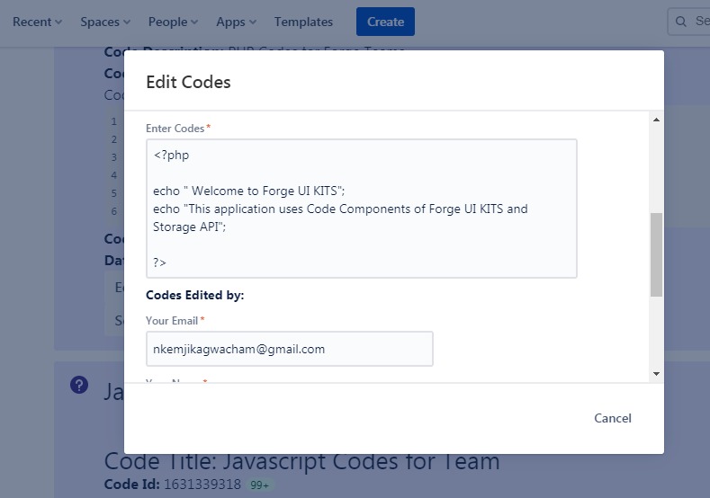 Codex for Teams on Confluence – screenshot 4