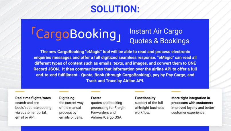 CargoBooking eMagic:  read content and convert to ONE Record – screenshot 1