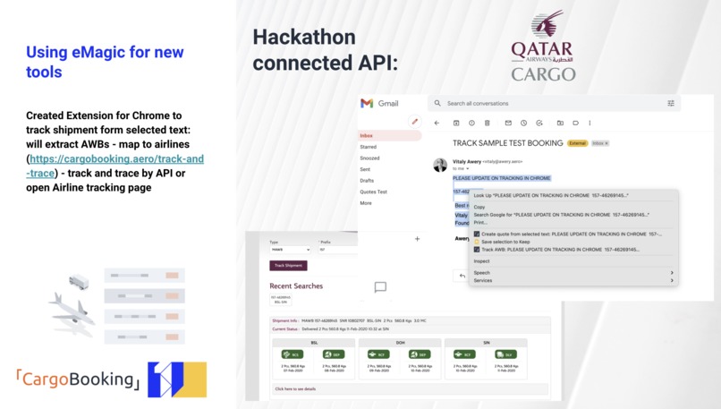 CargoBooking eMagic:  read content and convert to ONE Record – screenshot 7