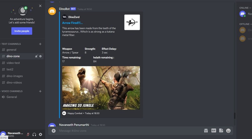 DinoBot – screenshot 1
